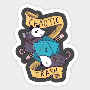 Chaotic Trash Sticker